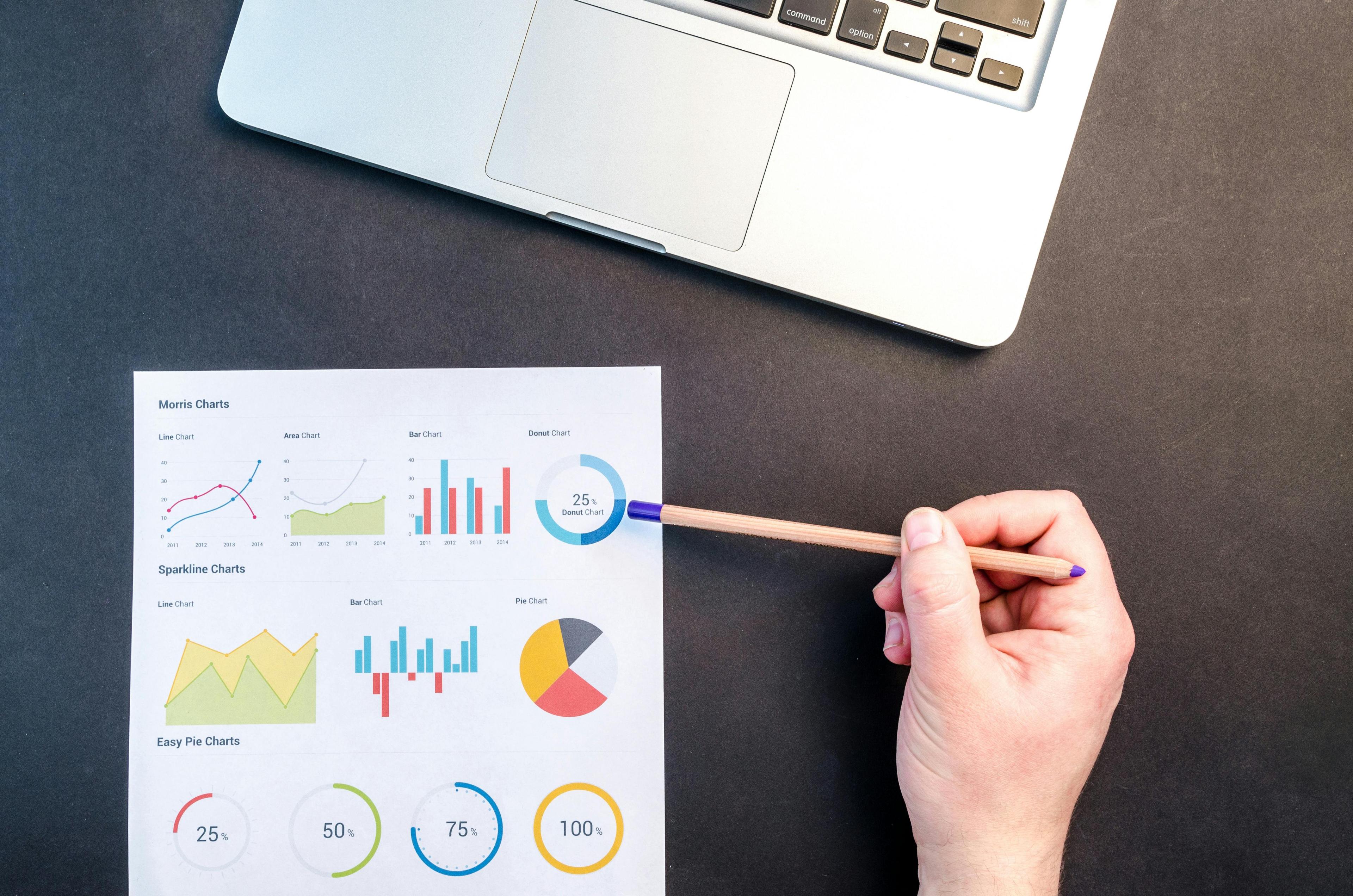Gráfico ascendente representando aumento de productividad empresarial